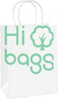 Medium Paper Shopping Kraft Retail White Paper Gift with Handles Bulk Bag M